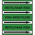 Značení potrubí, destilovaná voda, 505 ks, 100 × 60 mm